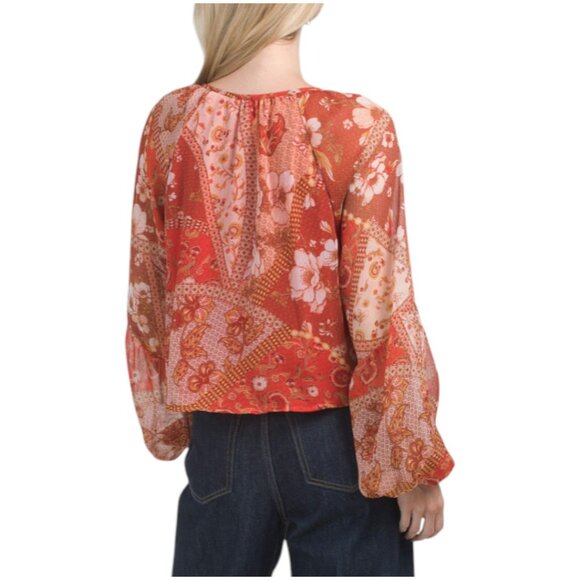 HAVER + BLAIR Yoryu Floral Patchwork Top - Picture 2 of 2